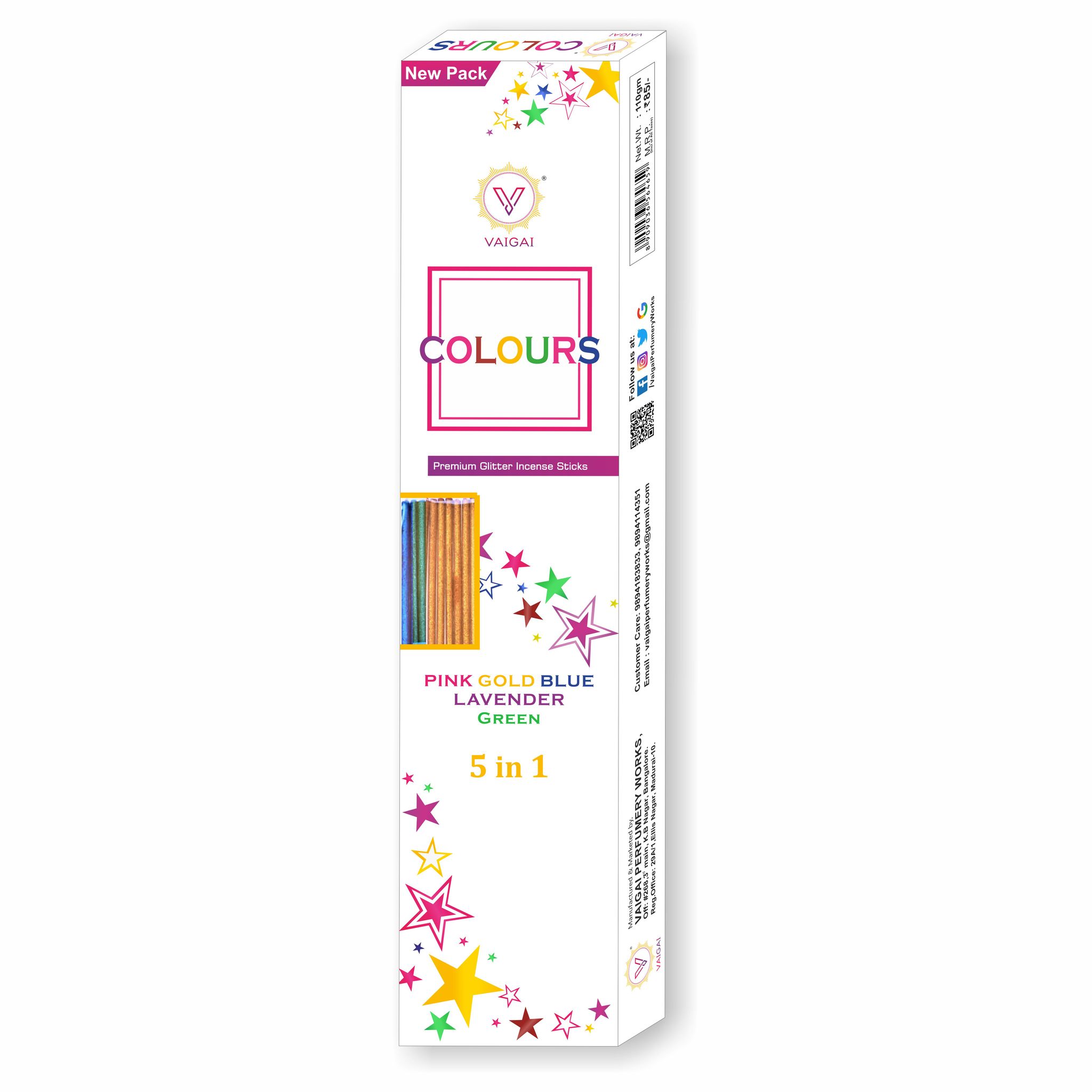 Colours 5in1 Metallic Sticks