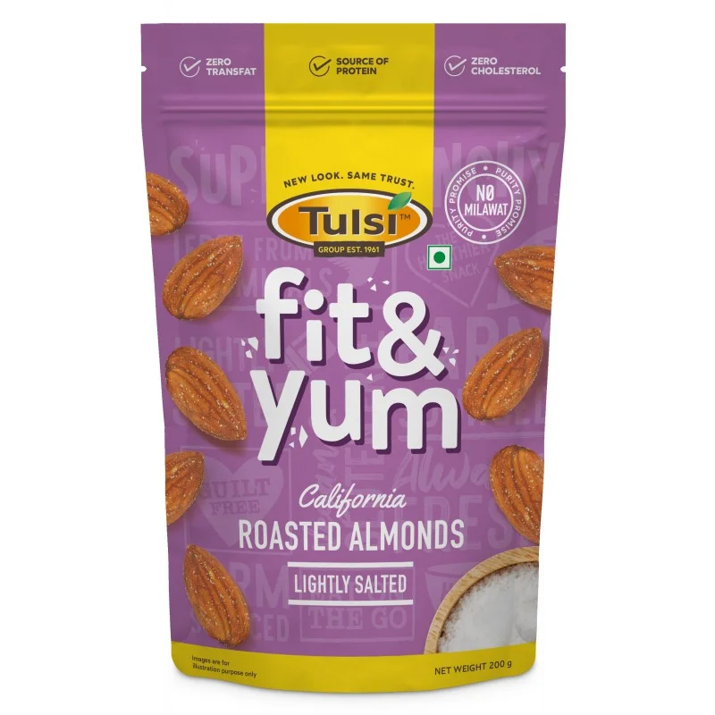 Tulsi California Roasted Almonds Lightly Salted 200g