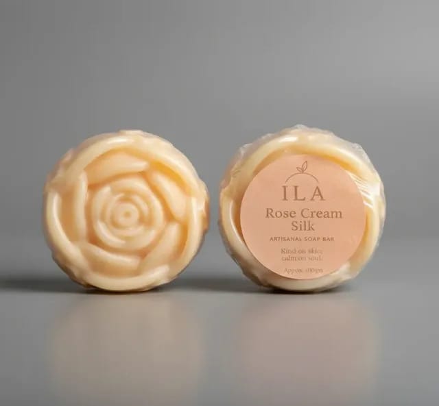 Rose Cream Silk Soap pack of 2 - 150 gm