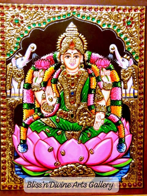 GAJALAKSHMI TANJORE PAINTING