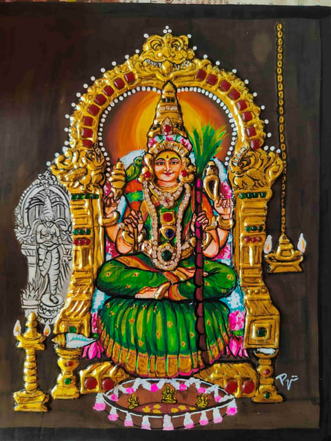 KAMAKSHI TANJORE PAINTING