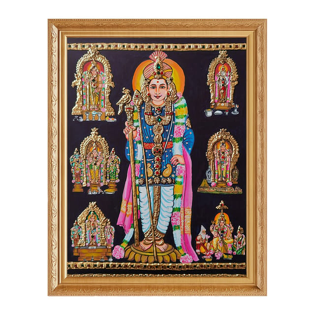 MURUGAN TANJORE PAINTING