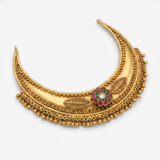 Exquisite 925 Sterling Silver Gold-Plated Traditional Choker