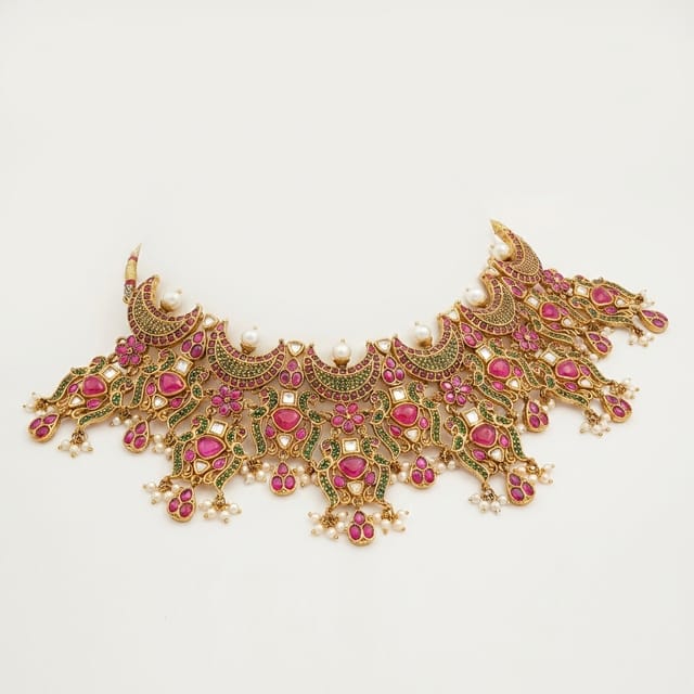 The Royal Crescent & Floral Temple Necklace