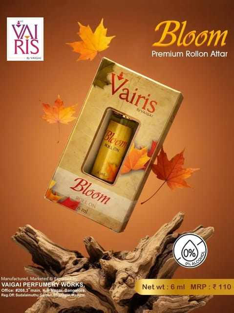 Bloom Attar Rollon Perfume 6ml Bloom Attar Rollon Perfume 6ml