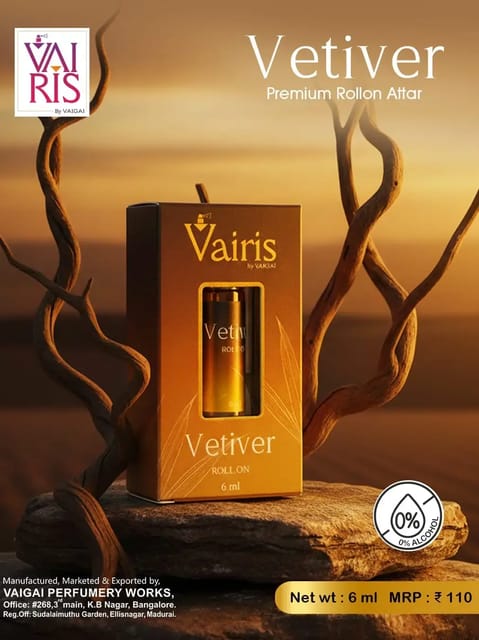 Vettiver Attar Vairis Rollon Perfume 6ml Vettiver Attar Vairis Rollon Perfume 6ml