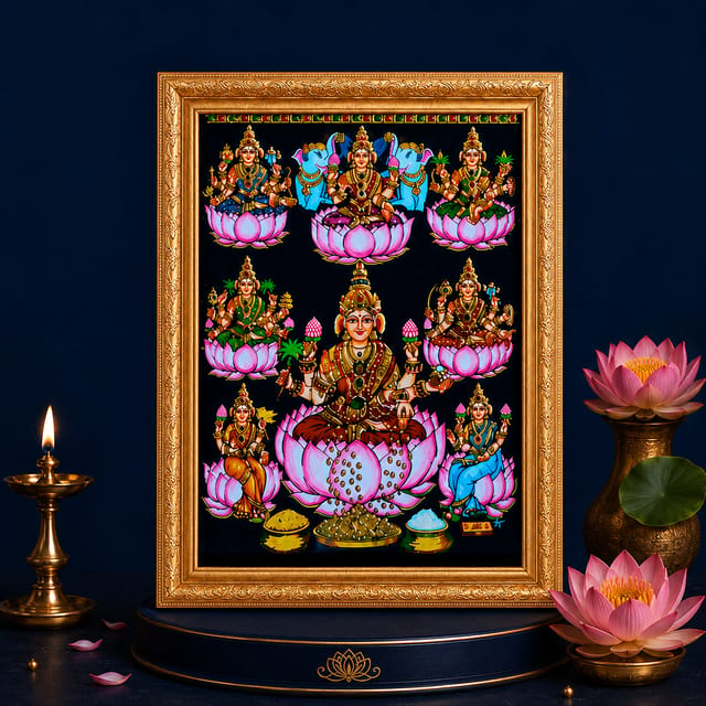 ASHTALAKSHMI TANJORE PAINTING ASHTALAKSHMI TANJORE PAINTING