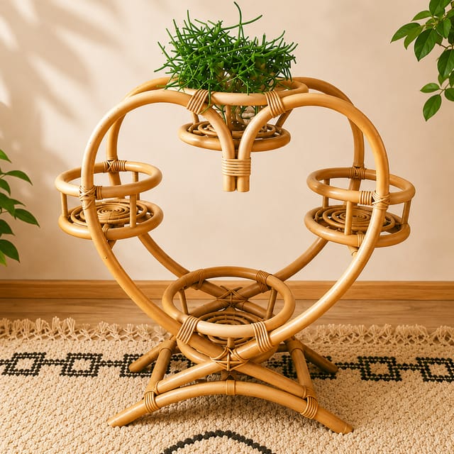 Flower pot stand heart shape