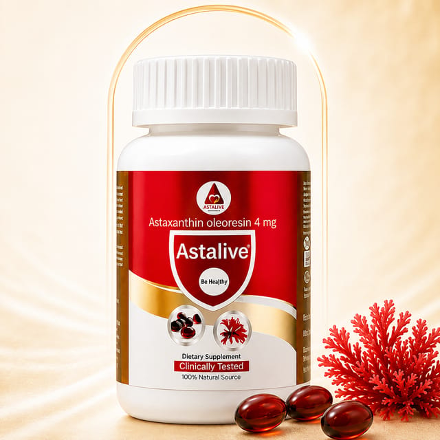 Astaxanthin (4mg) – Vegan Antioxidant Softgels