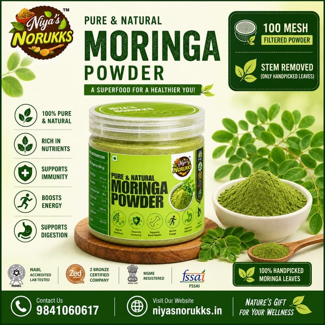 Moringa Leaf Powder – Stem-Free Moringa Leaf Powder – Stem-Free