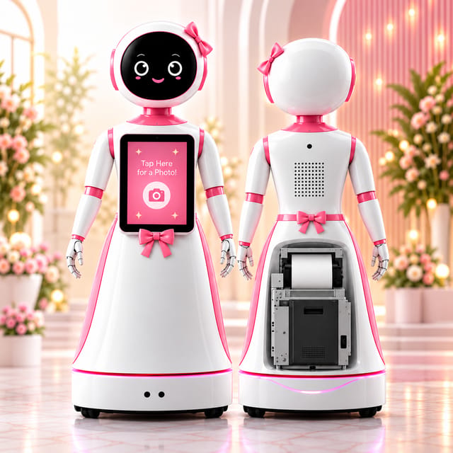 JENNIFER – AI Roaming Photo Booth Robot 5.5 Feet